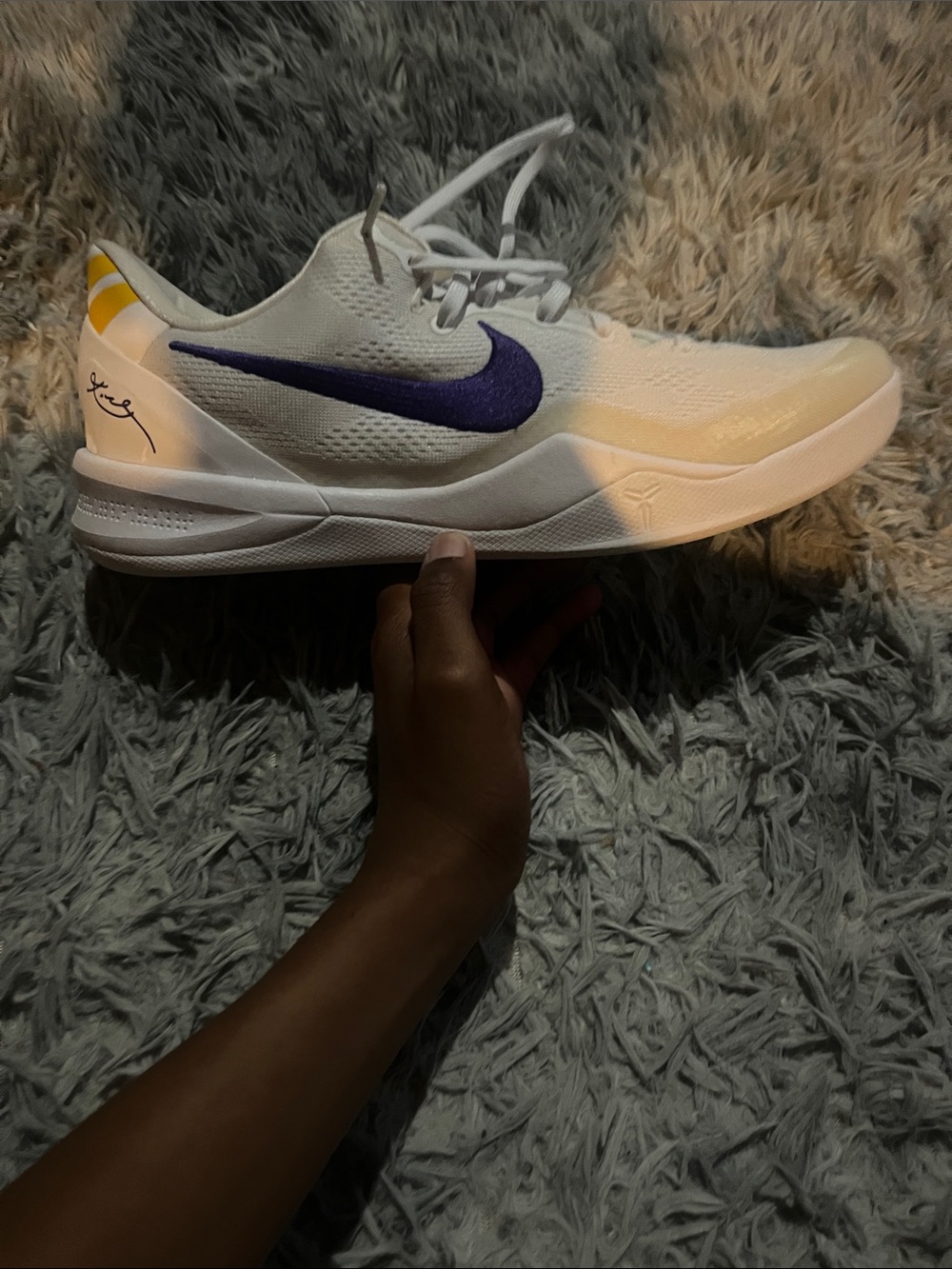Kobe 8 Lakers Home size 12 with a box signs of wear